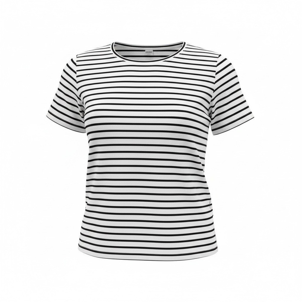 Duluth Trading Co Womens Stripe Short Sleeve T Shirt Size 2XL White